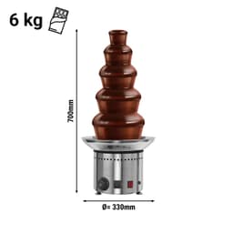 Schokoladenbrunnen - 5 Etagen- Höhe: 700mm