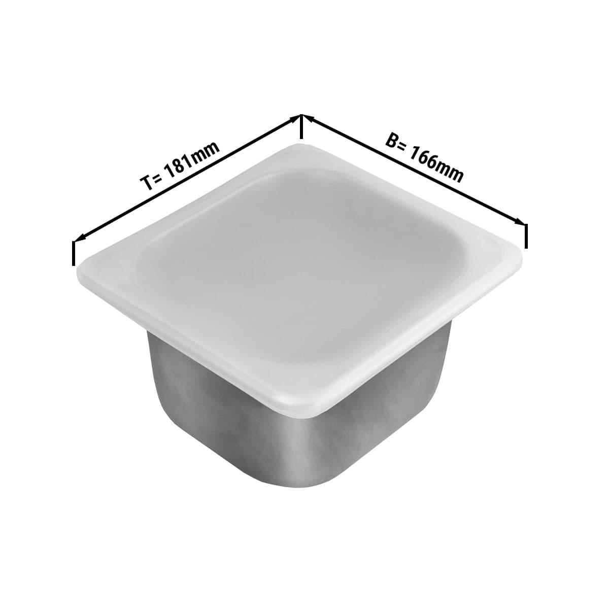 Silikondeckel für GN 1/6 Behälter & Eisbehälter (176 x 162 mm)