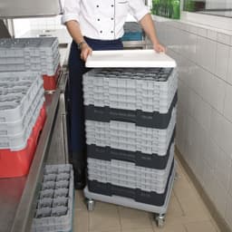 CAMBRO | CAMRACK® - Gläserspülkorb 1/1 - 36 Fächer - mit 1 Extender - 500x500mm - Schwarz