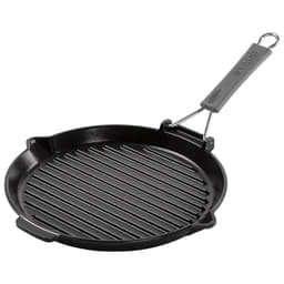 STAUB | GRILL PANS - Grillpfanne mit Ausgießnase - Ø 280mm - Gusseisen - Schwarz