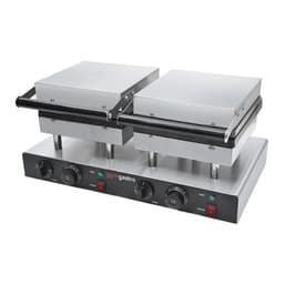 Waffeleisen - Doppelt - 4 kW - Brüsseler Waffeln - Backplatten teflonbeschichtet