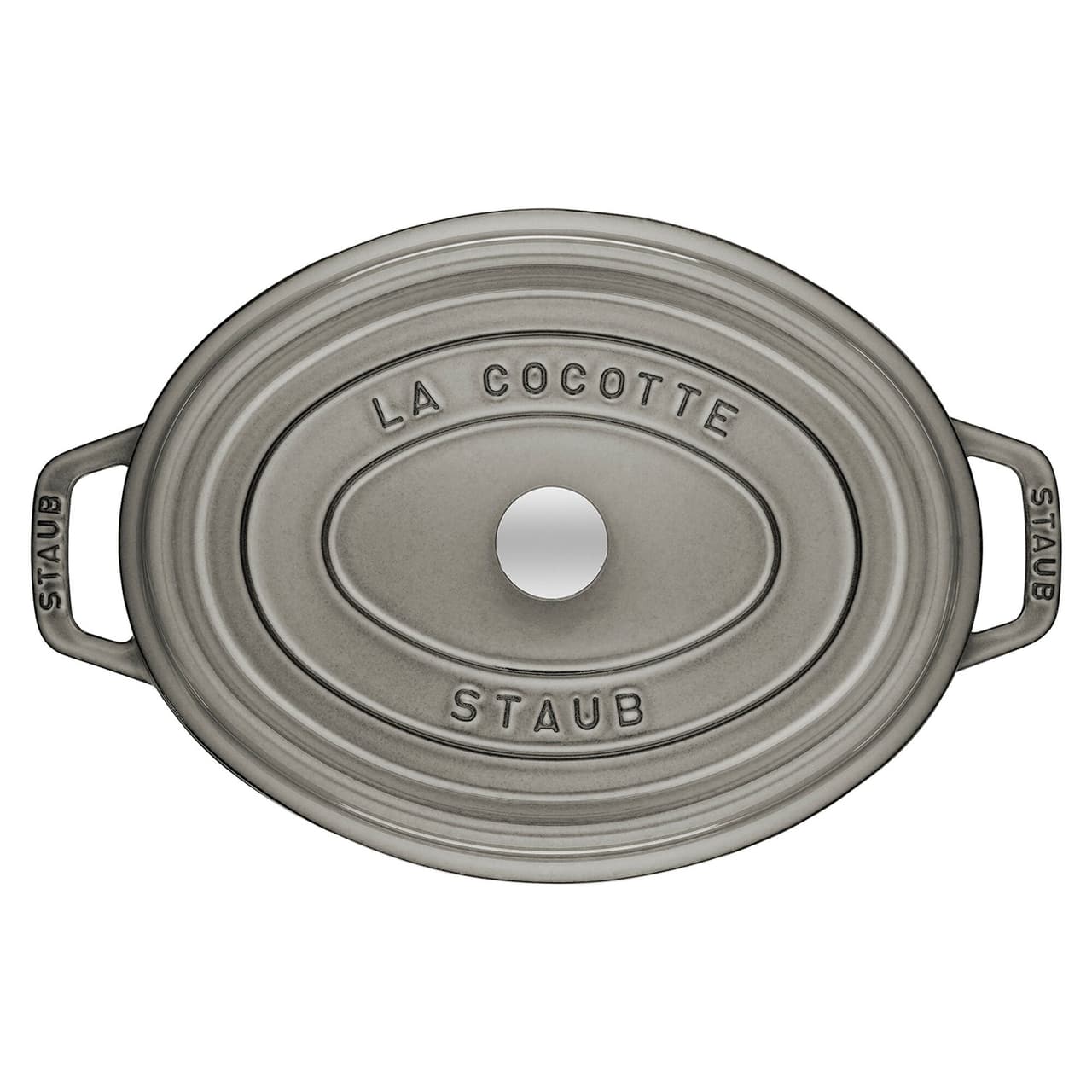 STAUB | LA COCOTTE - Cocotte - oval - 170mm - Gusseisen - Graphit-Grau