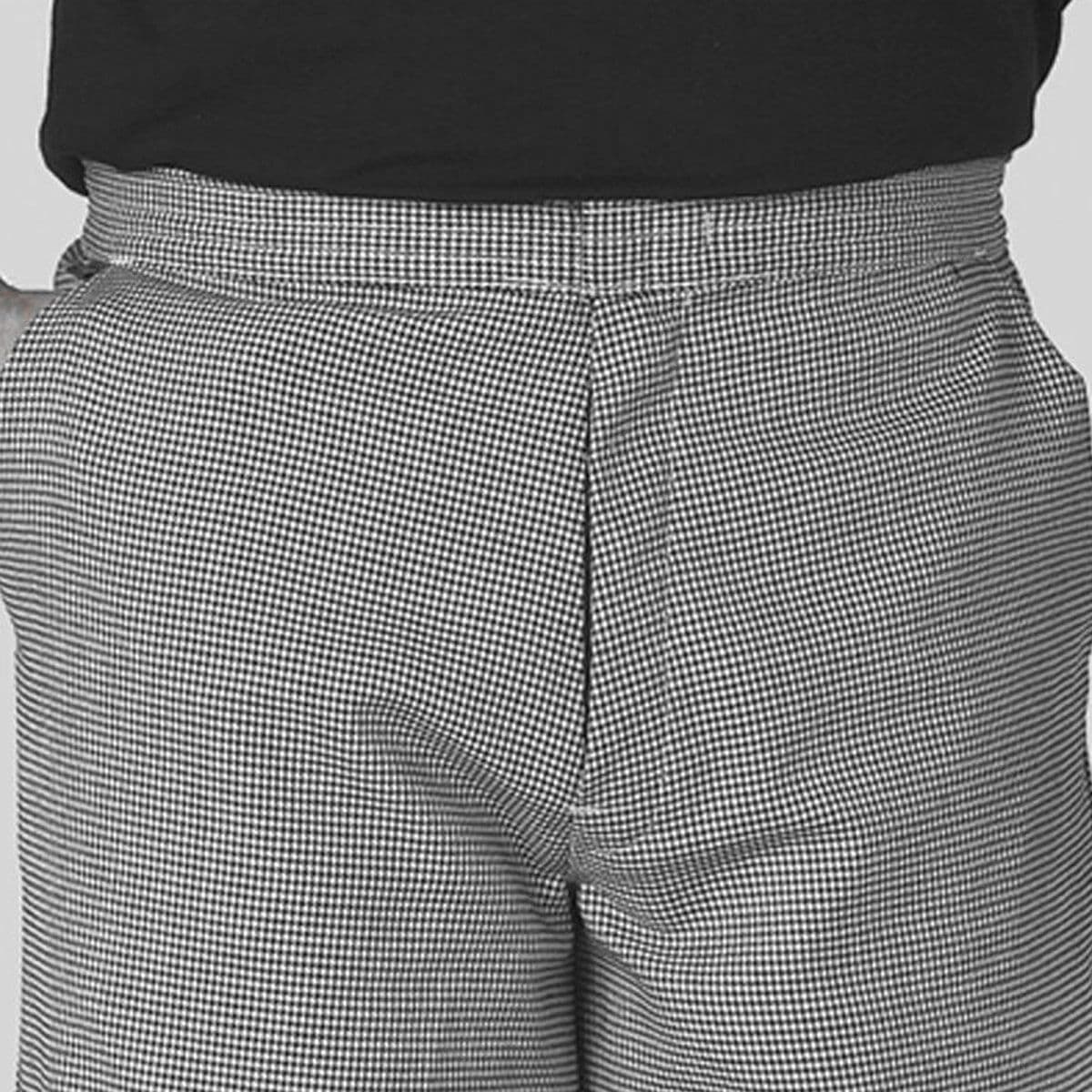 Unisex Kochhose - Schwarz / Weiß - Größe: XS