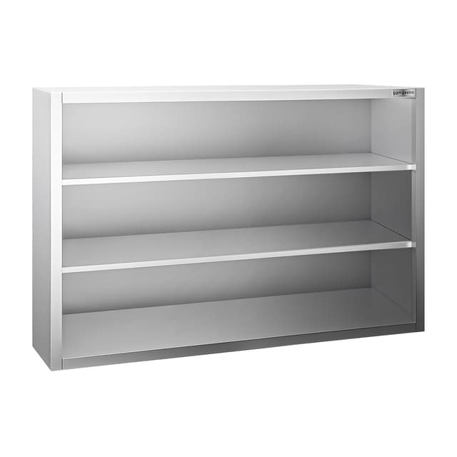 Edelstahl Wandhängeschrank PREMIUM - 1200x400mm - ohne Schiebetür - 1000mm hoch