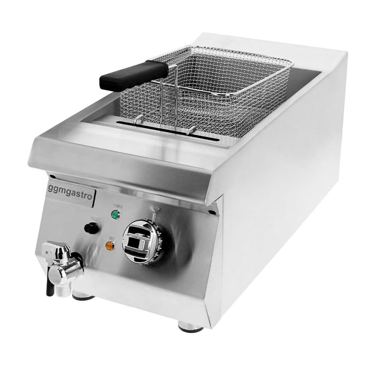 Fritteuse - 13 Liter - 4,5 kW - mit Ablasshahn