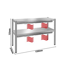 Wärmebrücke PREMIUM - 1200x370mm - mit 2 Etagen - Höhe: 725mm