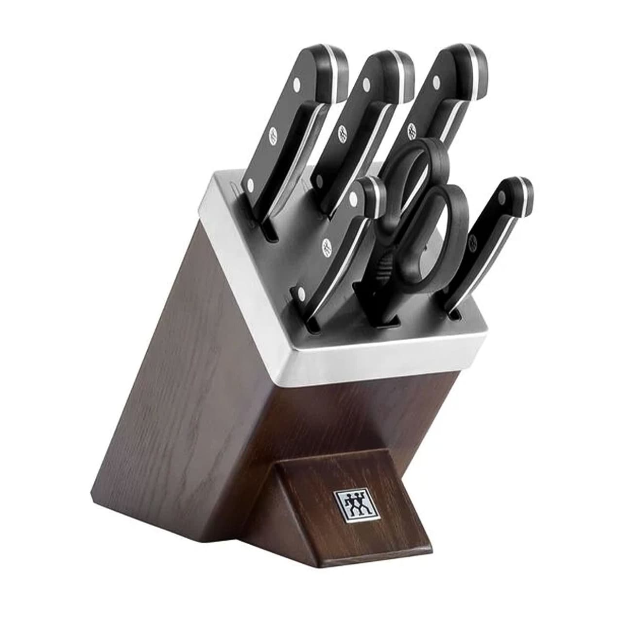 ZWILLING | GOURMET SharpBlock - Selbstschärfender Messerblock - 7-tlg - Braun