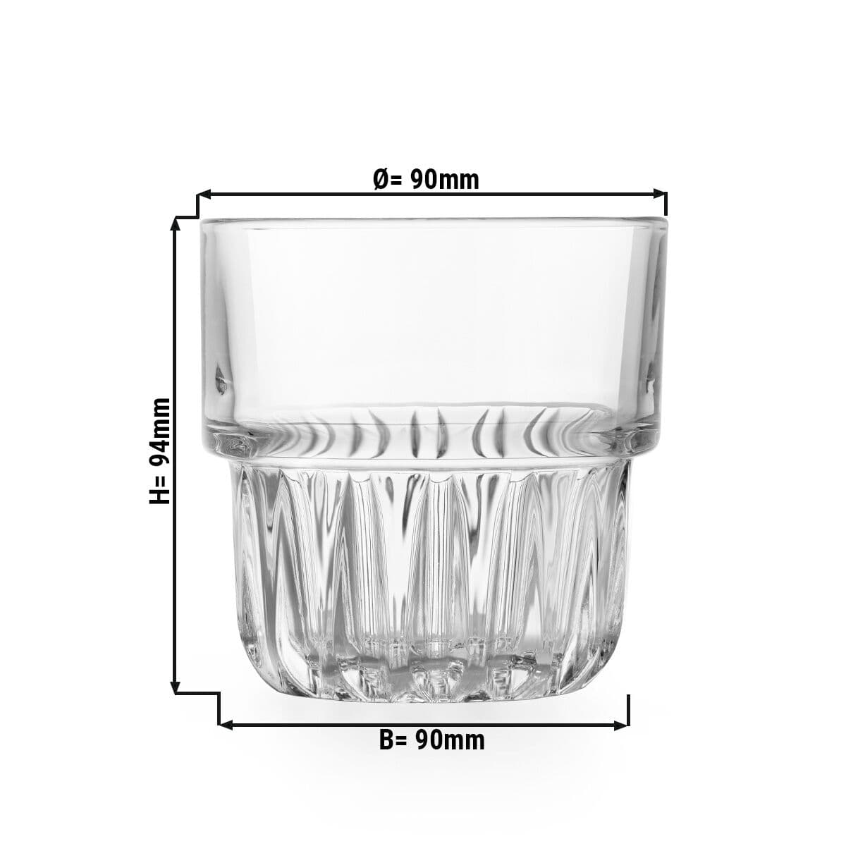 (12 Stück) Allzweck Trinkglas - EVEREST - 355 ml - Transparent