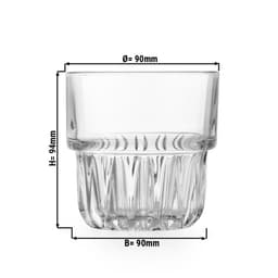 (12 Stück) Allzweck Trinkglas - EVEREST - 355 ml - Transparent