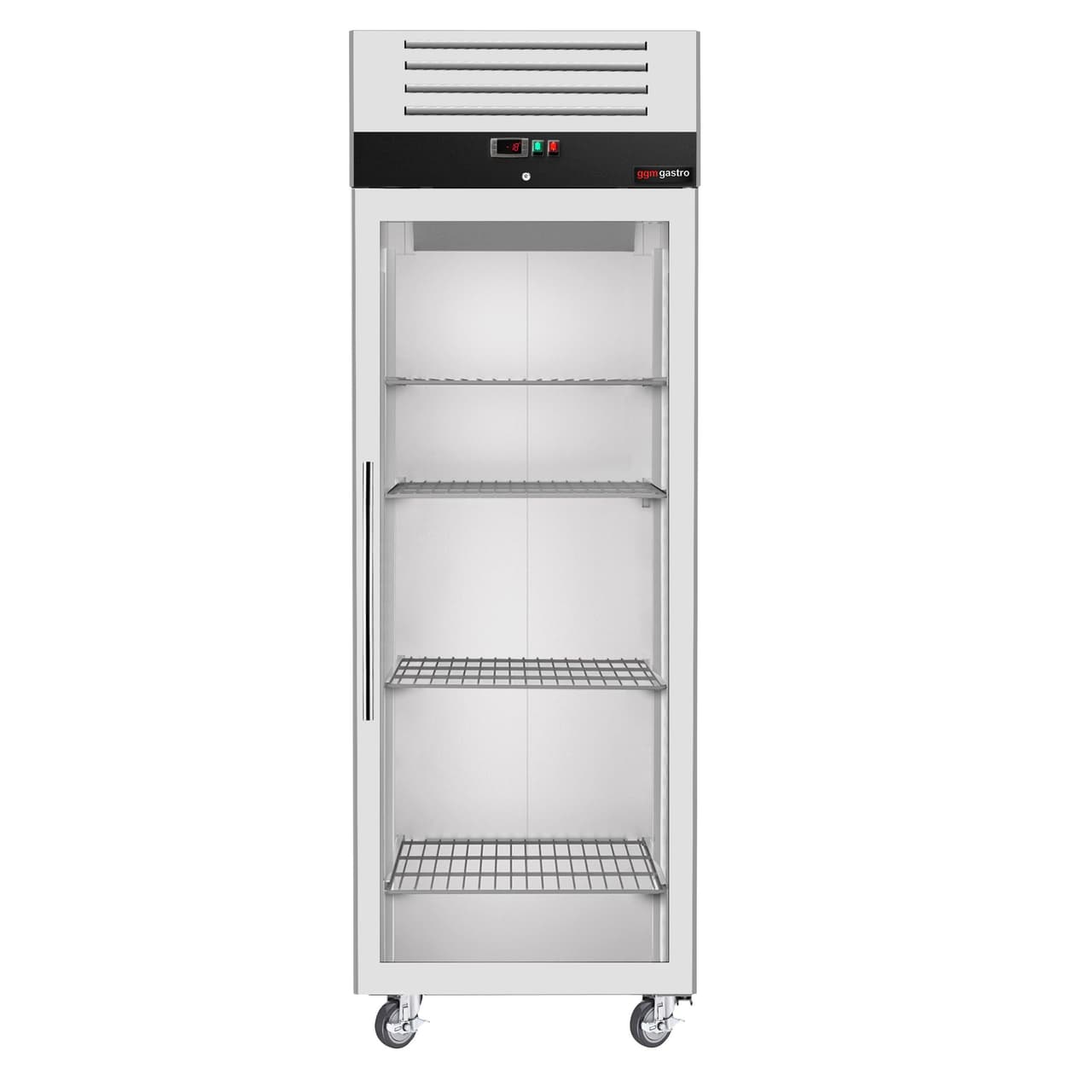 Tiefkühlschrank Edelstahl ECO - GN 2/1 - 700 Liter - mit 1 Glastür