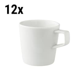 (12 Stück) WHITE DELIGHT - Kaffeetasse - 25 cl - Weiß