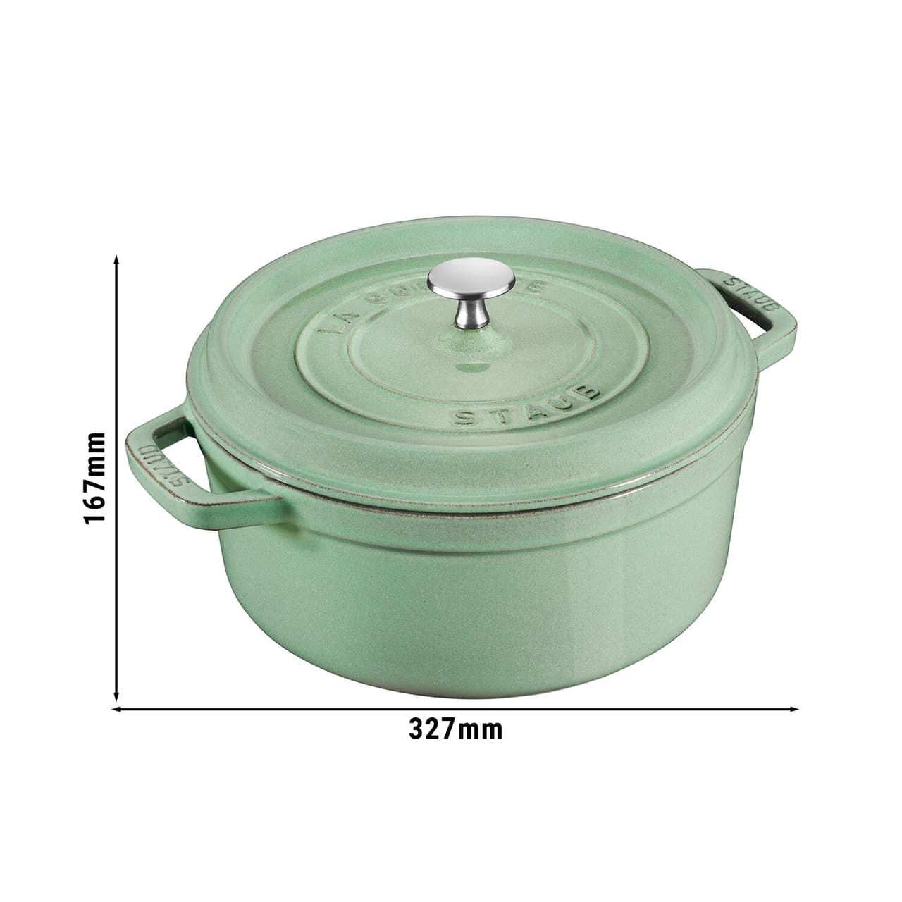 STAUB | LA COCOTTE - Cocotte - Ø 260mm - Gusseisen - Salbeigrün