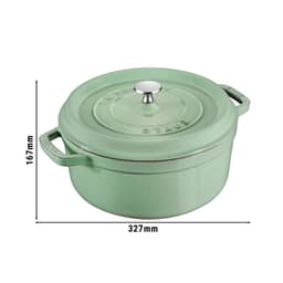 STAUB | LA COCOTTE - Cocotte - Ø 260mm - Gusseisen - Salbeigrün