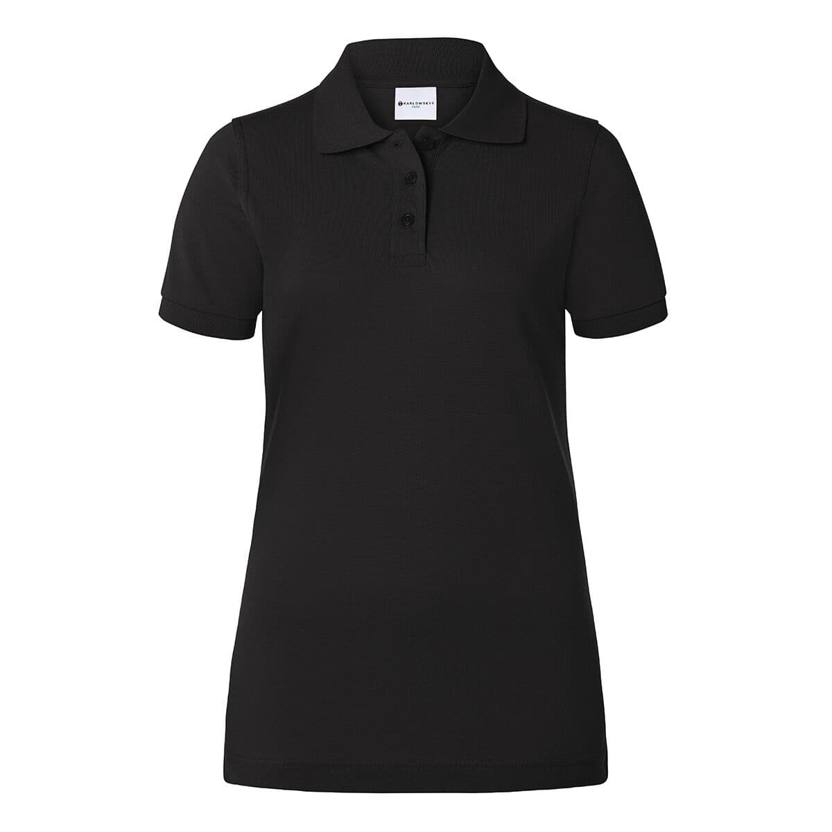 KARLOWSKY | Damen Workwear Poloshirt Basic - Schwarz - Größe: S