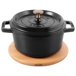 STAUB | SPECIALITIES - Untersetzer magnetisch - Ø 160mm - Braun - Buche