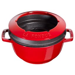 STAUB | SPECIALITIES - Fondue Set - Ø 180mm - Gusseisesn - Kirsch-Rot