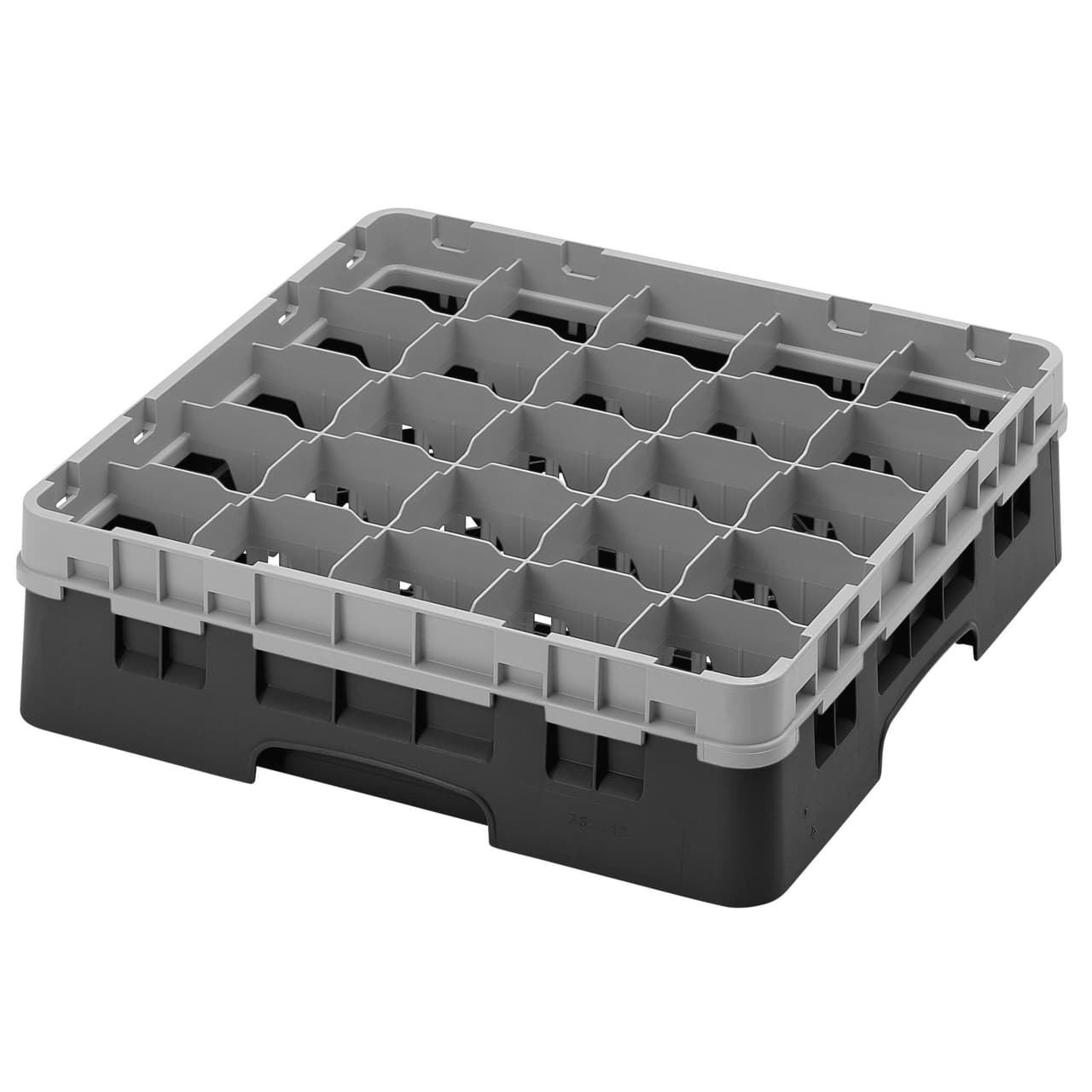 CAMBRO | CAMRACK® - Gläserspülkorb 1/1 - 25 Fächer - mit 1 Extender - 500x500mm - Schwarz