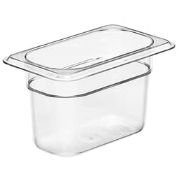 (6 Stück) CAMBRO | CAMWEAR® -  Polycarbonat GN 1/9 Behälter - Clear - Tiefe: 100mm