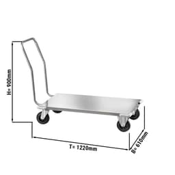 Transportwagen - 610x1220mm - mit 1 Abstellfläche