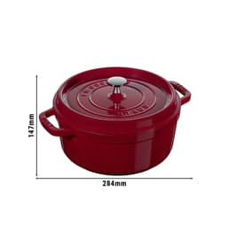 STAUB | LA COCOTTE - Cocotte - Ø 220mm - Gusseisen - Bordeaux