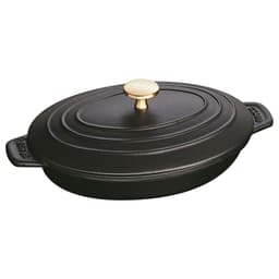 STAUB | SPECIALITIES - Ofenform mit Deckel - oval - 230mm - Gusseisen - Schwarz