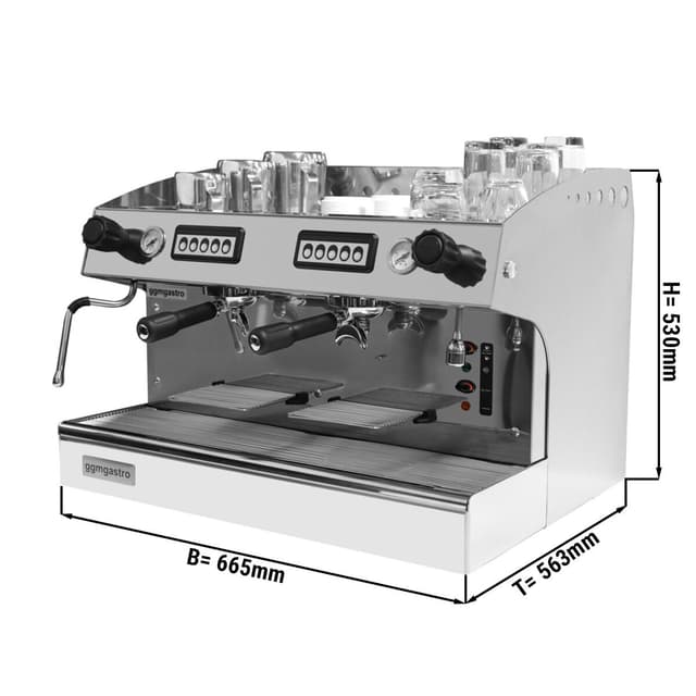 Siebträgermaschine - 2 Gruppig - inkl. Preinfusiuonssystem