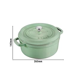 STAUB | LA COCOTTE - Cocotte - Ø 200mm - Gusseisen - Salbeigrün