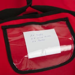 Pizzabag / Isoliertasche - für 5 Pizzakartons 43x43cm - Rot