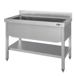 Topfspültisch ECO - 1200x700mm - mit Grundboden & 1 Becken