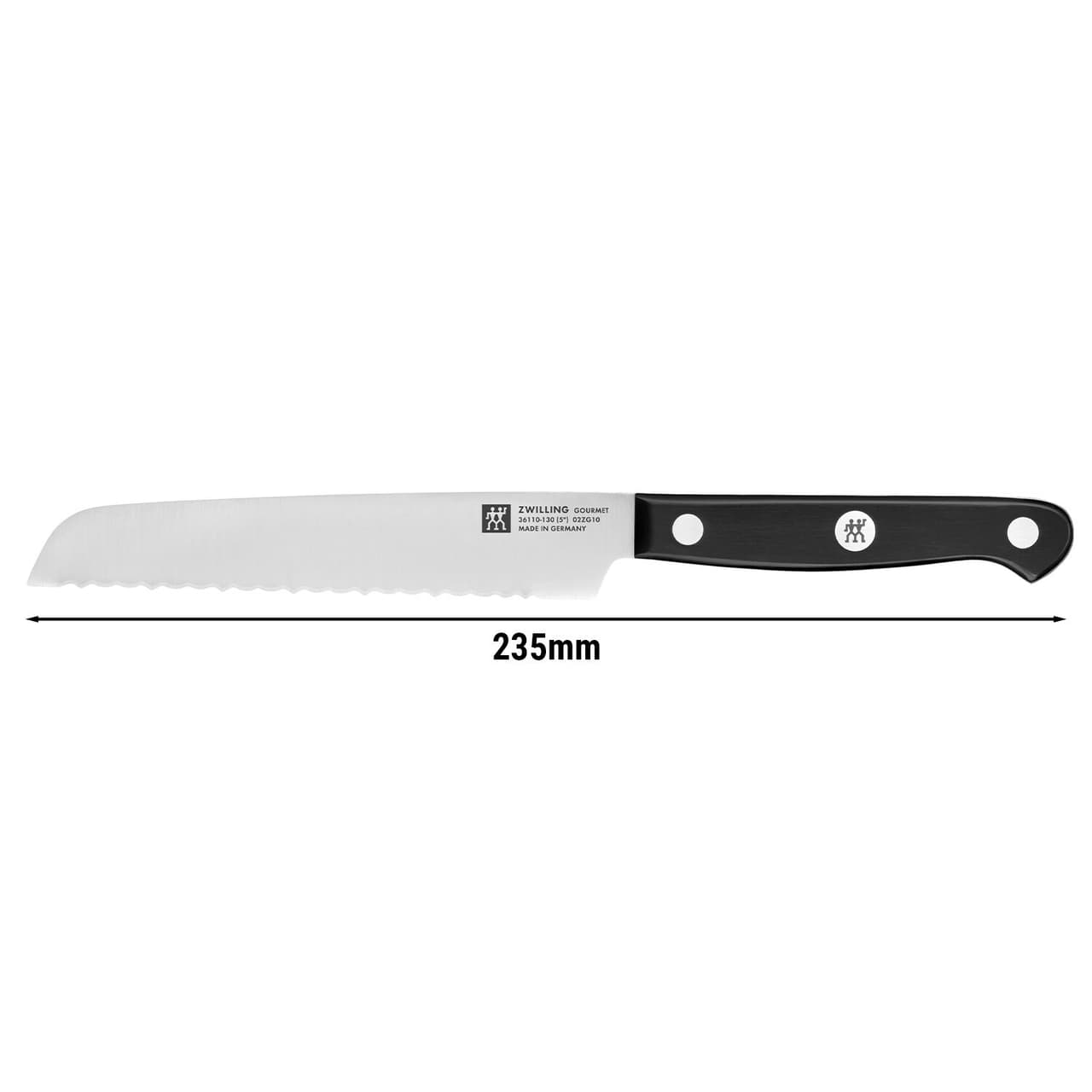 ZWILLING | GOURMET - Universalmesser - mit Wellenschliff - Klinge: 130mm