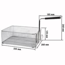 Fritteusenkorb - 18 Liter - für Gas & Elektro Fritteusen 700 Serie