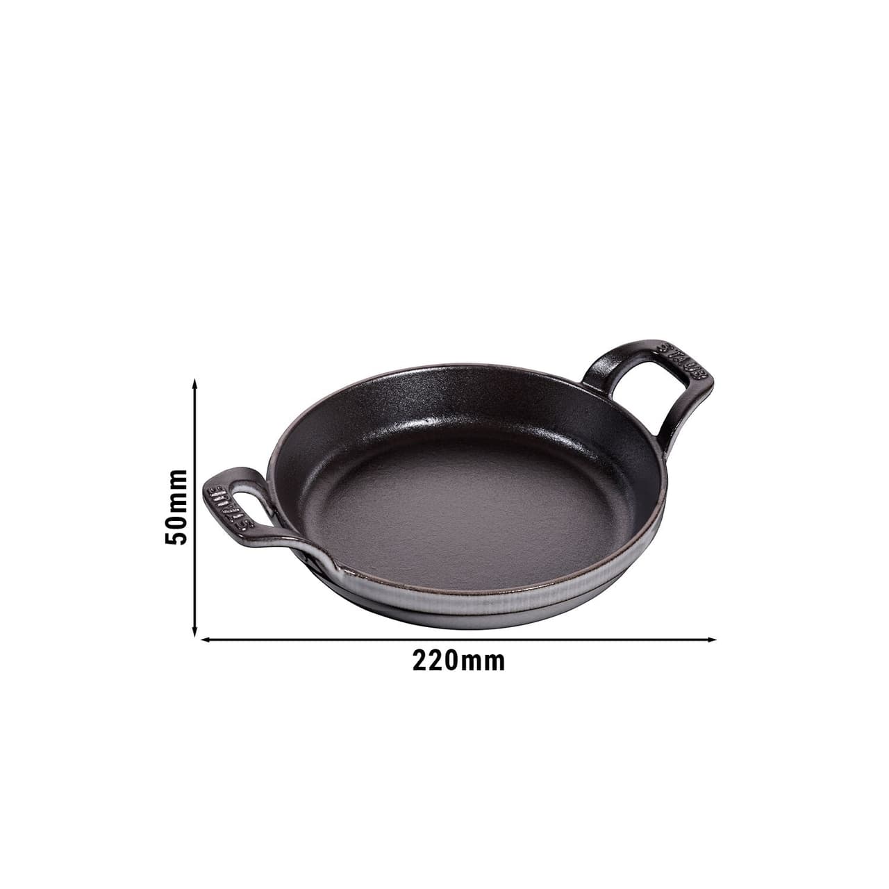 STAUB | SPECIALITIES - Auflaufform - Ø 160mm - Gusseisen - Graphit-Grau