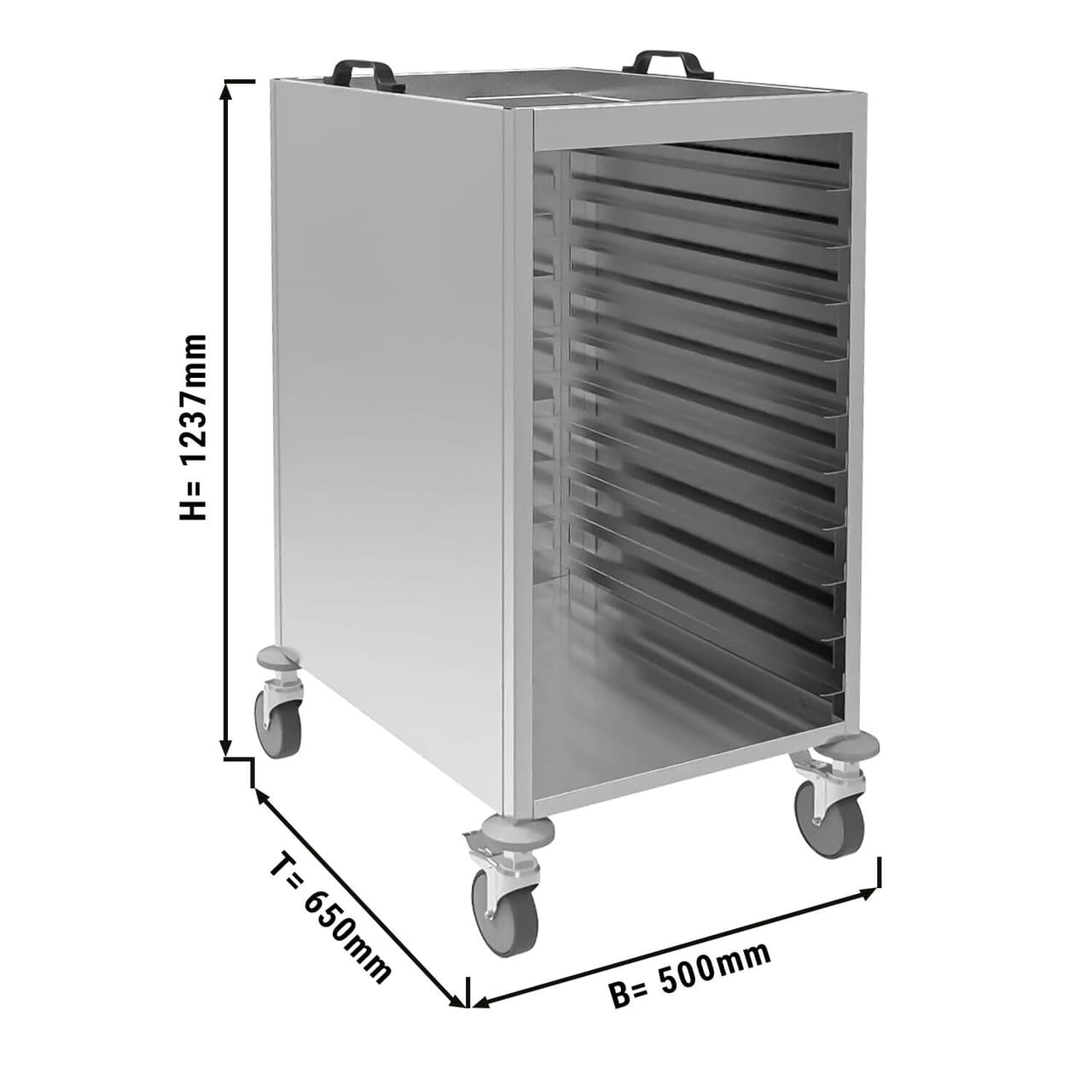 Tablettwagen - für 18 Tabletts 37 x 53 cm