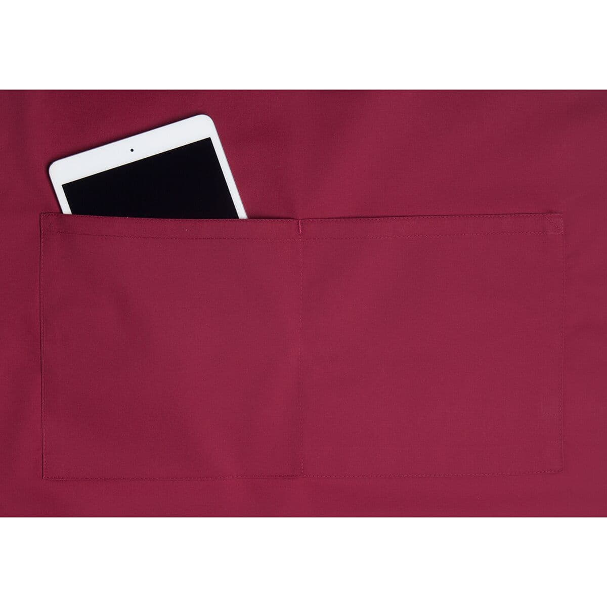 KARLOWSKY | Latzschürze mit Tasche Basic - Bordeaux