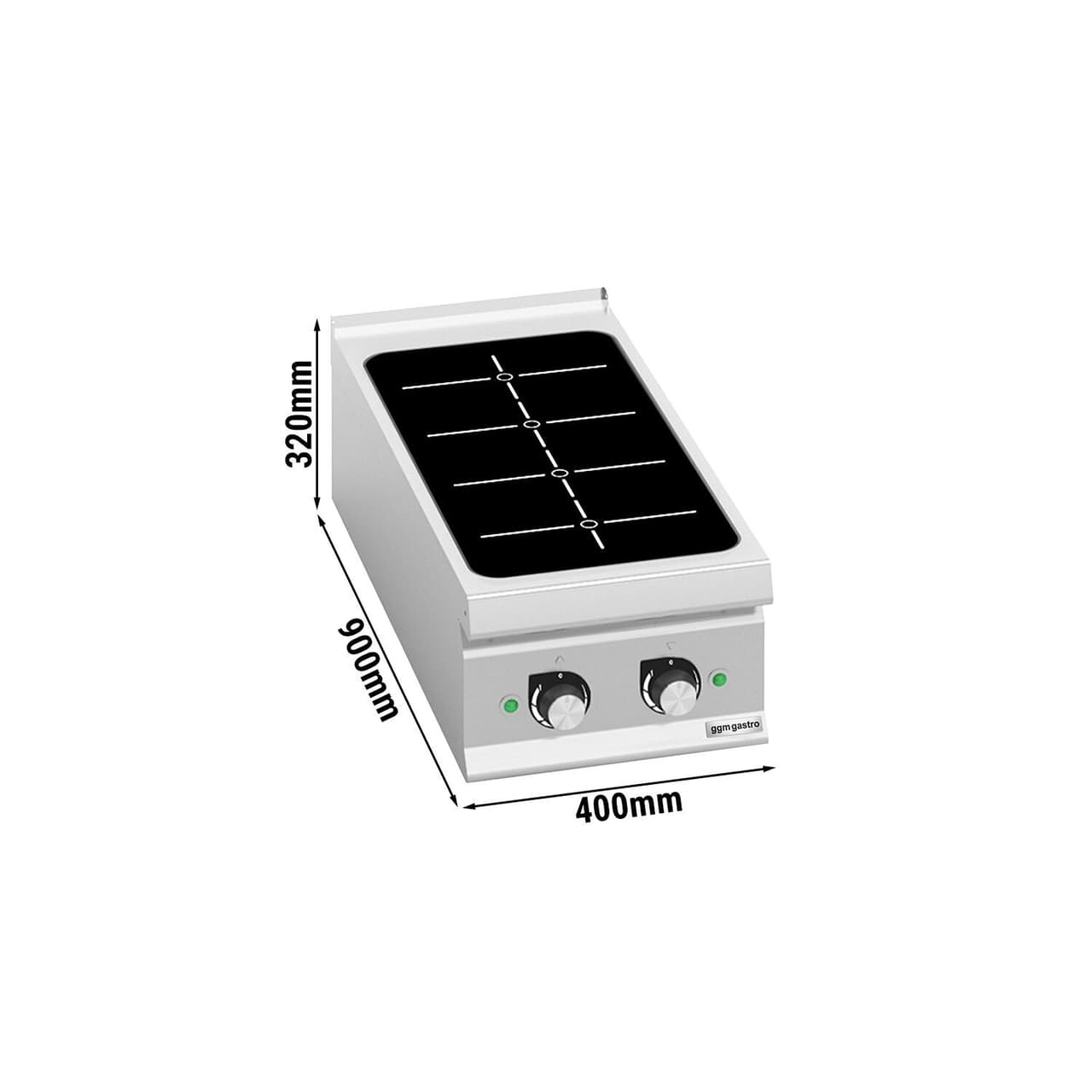 Induktion Glühplattenherd - 14 kW