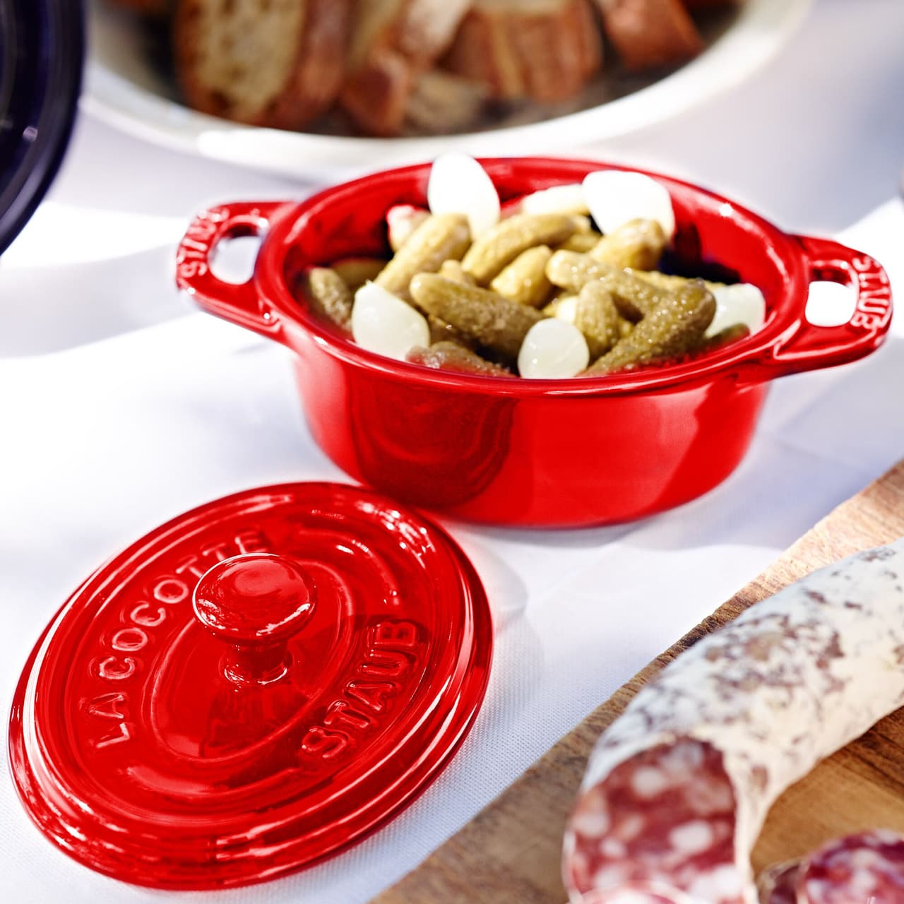 STAUB | CERAMIQUE - Mini Cocotte - Ø 100mm - oval - Keramik - Kirsch-Rot