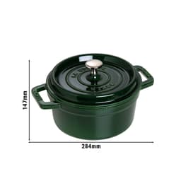 STAUB | LA COCOTTE - Cocotte - Ø 220mm - Gusseisen - Basilikum-Grün