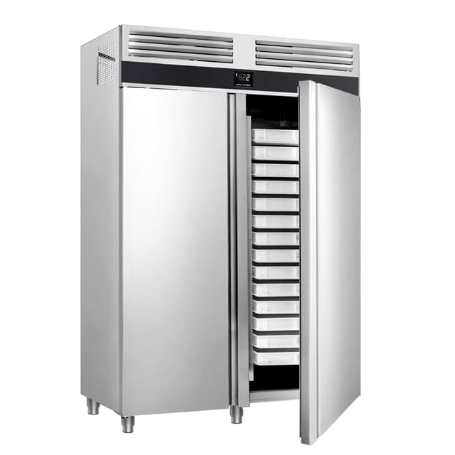 Bäckerei-Kühlschrank Edelstahl PREMIUM - EN 60x40 - 1700 Liter - mit 2 Türen