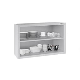 Edelstahl Wandhängeschrank ECO - 800x400mm - ohne Flügeltür - 650mm hoch