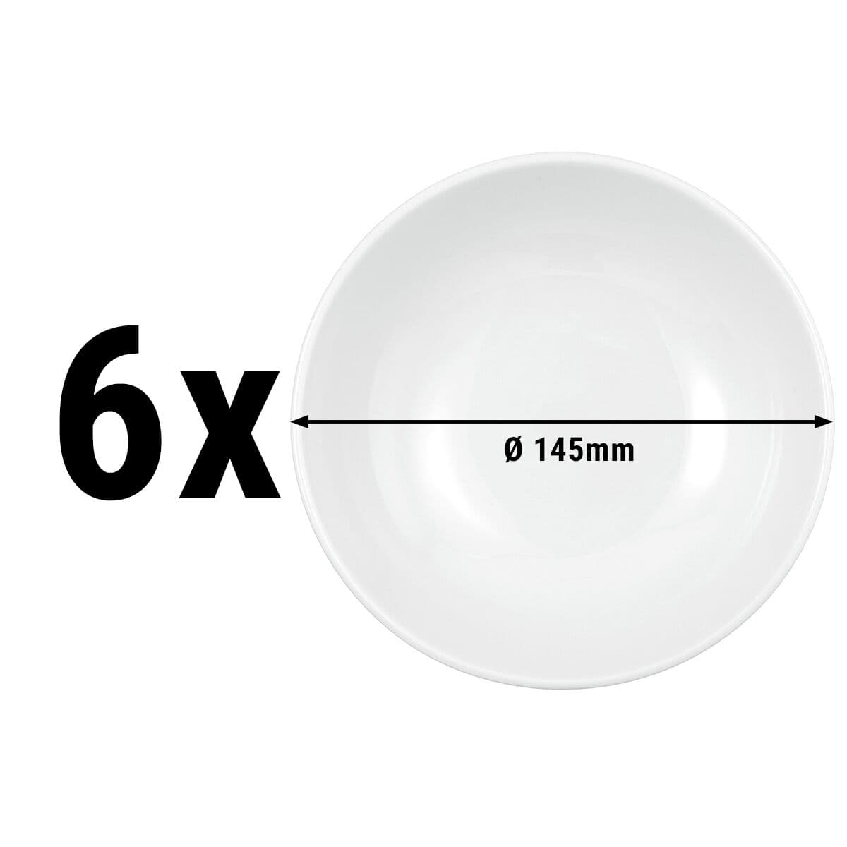 (6 Stück) SELTMANN WEIDEN | Teller tief rund - Ø 145mm