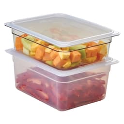 (6 Stück) CAMBRO | CAMWEAR® -  Polypropylen GN-Deckel 1/2 - luftdicht - milchig