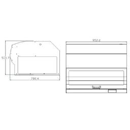 Brotschneidemaschine - Scheibendicke 3-40mm - 1,57 kW