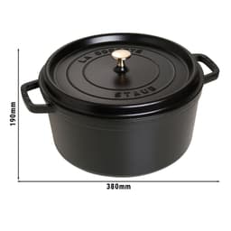 STAUB | LA COCOTTE - Cocotte - Ø 300mm - Gusseisen - Schwarz