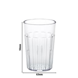 (36 Stück) CAMBRO | NEWPORT - Trinkbecher - 189 ml - BPA-Frei - Transparent