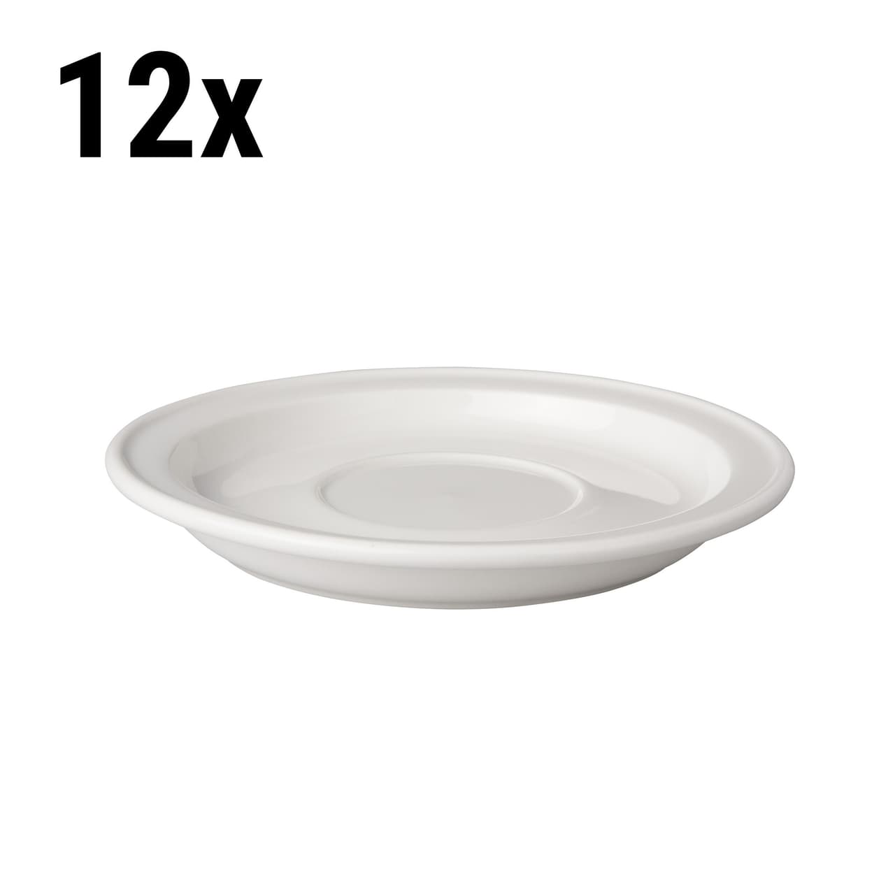 (12 Stück) BUDGETLINE - Untertasse Mammoet - Ø 17 cm - Weiß