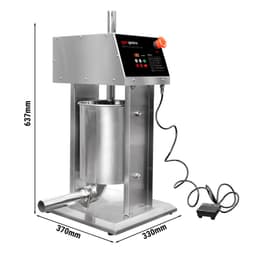 Elektrischer Wurstfüller - 10 Liter - 180 Watt - Edelstahl