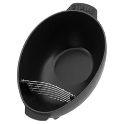 STAUB | SPECIALITIES - Muscheltopf - oval - 250mm - Gusseisen - Schwarz