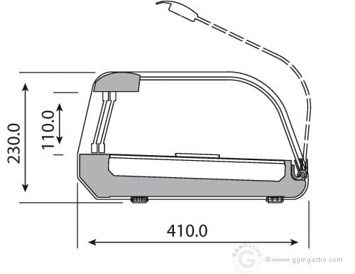 Tapas-Kühlvitrine Premium PLUS - 4x GN 1/3