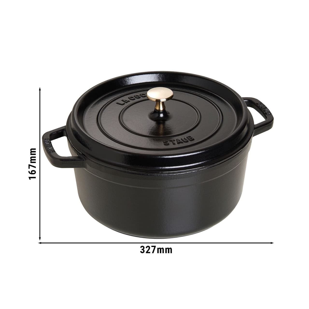 STAUB | LA COCOTTE - Cocotte - Ø 260mm - Gusseisen - Schwarz