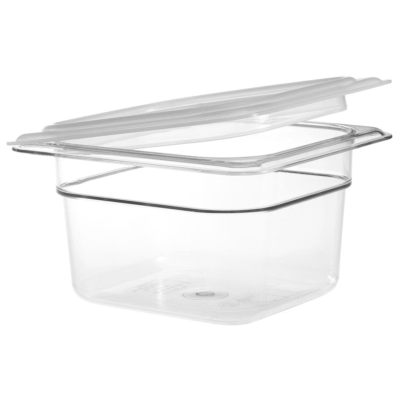 (6 Stück) CAMBRO | CAMWEAR® -  Polypropylen GN-Deckel 1/6 - luftdicht - milchig